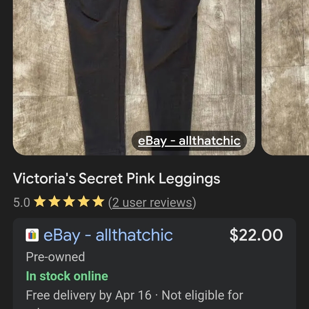 Victoria's Secret Black Kids Leggings